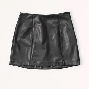 Abercrombie Vegan Leather Mini Skort